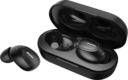 AWEI T16 Serie - Draadloze In-ear Koptelefoon - Bluetooth 5.0 - Dockingstation - Zwart