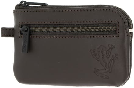 oxmox Leren sleutelgeval Leather Keyholder Frog 2.0 Embossed Brown donkerbruin