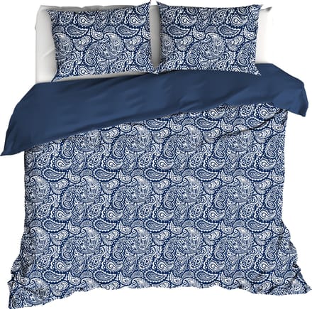De Witte Lietaer Dekbedovertrek Igor, Royal Blue - 240 x 220 - Katoen Percal