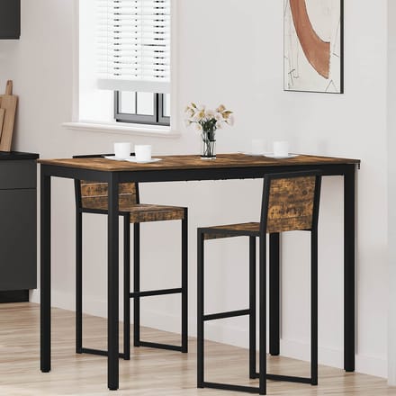 vidaXL - Staande - Bartafel - Bewerkt - hout - Rechthoekig