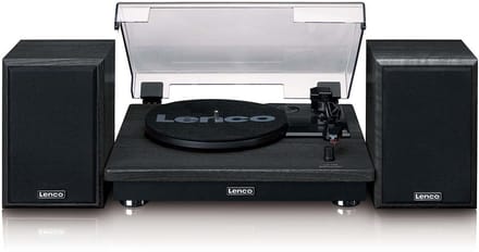 Lenco Platenspeler met Bluetooth - 2 externe Speakers - LS-100BK - Zwart