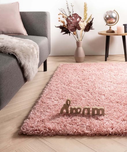 Hoogpolig vloerkleed - Cozy Shaggy roze 120x170