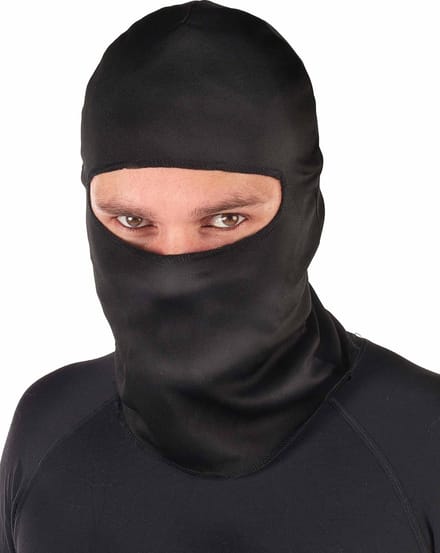 Vegaoo - Zwarte ninja bivakmuts voor volwassenen