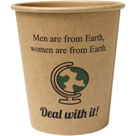Silly Times koffie beker - biobased paper cups 180 ml - 50 stuks