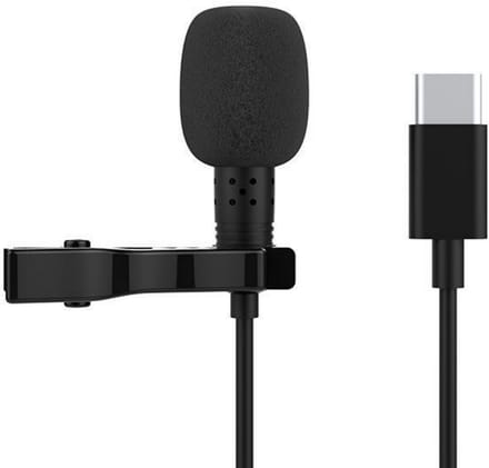 longziming -USB-C Lavalier Microfoon – Plug & Play Dasspeld Microfoon 1.5m – Omnidirectioneel – Voor Laptop, Smartphones & Video Opnames