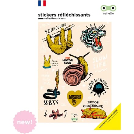 Reflecterende stickers Rainette Slow