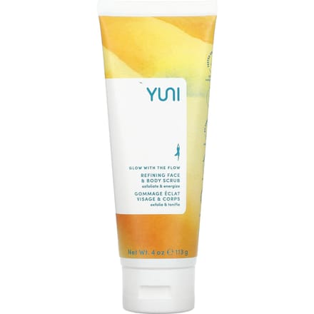 Yuni Beauty, Glow With The Flow, Refining Face and Body Scrub, 4 oz (113 g) beige
