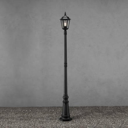 Konstsmide Mastlamp Firenze, 1-lamps, zwart