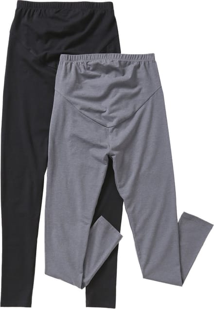 Vertbaudet Set van 2 zwangerschap-sportleggings in rekbare mesh
