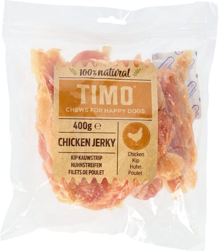 Timo Kip Kauwstrip - Hondensnacks - Kip 400 g