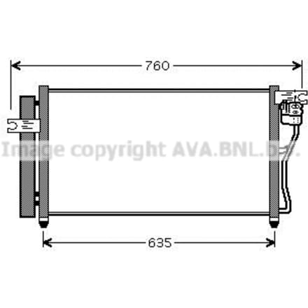 Condensator, airconditioning AVA COOLING HY5178D AVA
