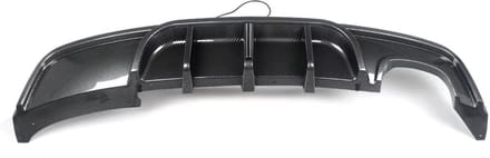 Bumper Diffuser Carbon look - Passend voor BMW 1 Serie E82 Coupe 135i M Sport, Carbon Look en Achterdiffuser Bumper Deluxe