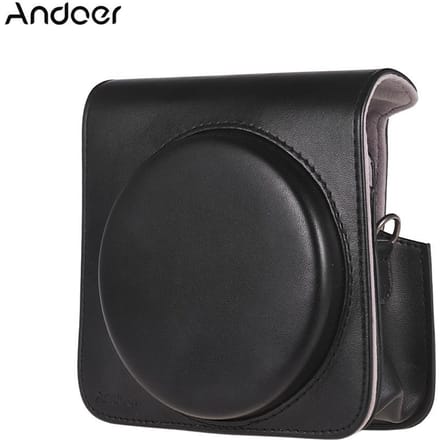 Beschermhoes PU leren tas met verstelbare band voor Fujifilm Instax Square SQ6 Instant