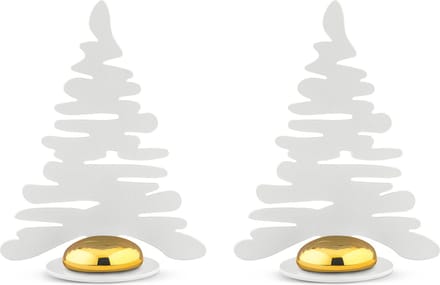 Alessi Bark Kerstboom Kerstdecoratie Set Van 2 Wit