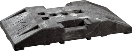 Voetplaat voor paal, PVC 800 x 400 mm