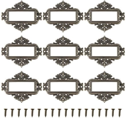 Vintage labelhouder bronsgoud, 24 stukken