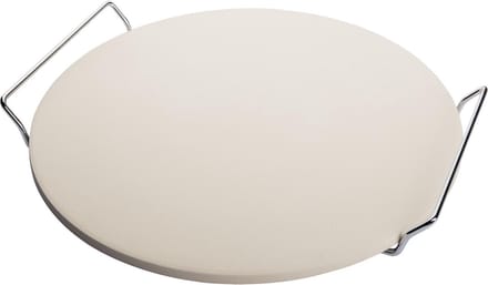 Westmark Pizzasteen - Ø 33cm - Porselein/Rvs