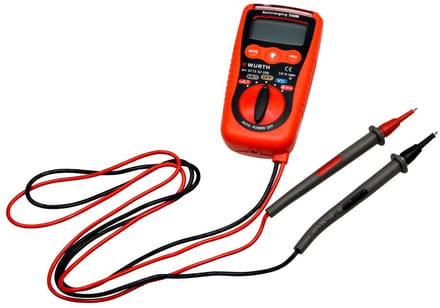 Digitale Multimeter - Meetapparaat - Elektronica Testen - Compact Formaat - 1x1x1 cm - Rood