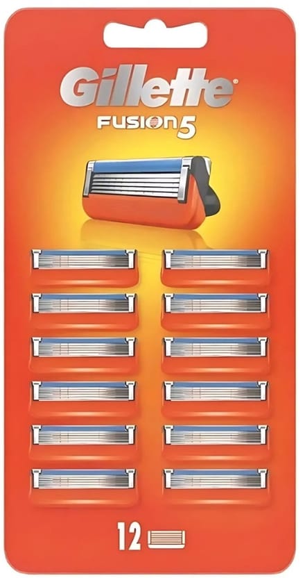 Gillette - Fusion 5 - Langdurige scherpte - 12 Navulscheermesjes