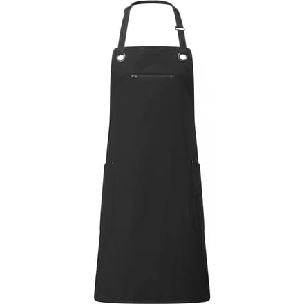 Premier Ecologische contrasterende schort Barley PR121 - Black / Charcoal - One size