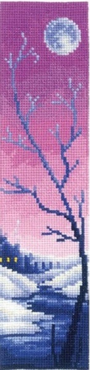 Borduurpakket Bladwijzer Lilac Twilight - Andriana