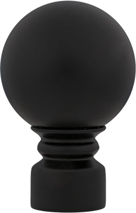 Megan roede eindknop bol – Ø19mm – 2 stuks – zwart