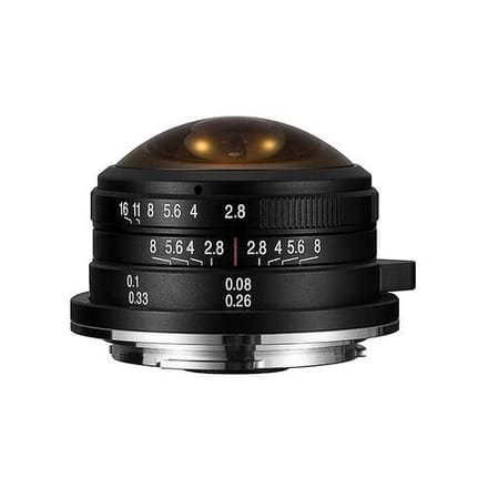 LAOWA 4mm f/2.8 Cirkelvormige Fisheye  Micro Vier Derde