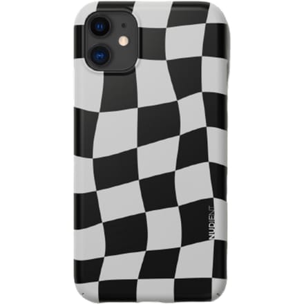 Nudient Dunne Print Iphone 11 Geruit Wit/Zwart 1 st