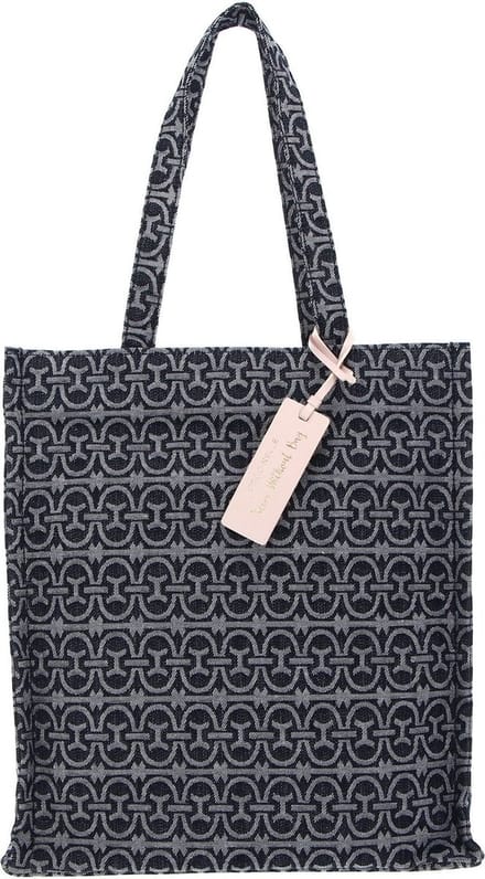 COCCINELLE Schoudertas Never Without B. Monog. Den Handbag Denim Jacquard Mul. M. Blu / M. Blu Veelkleurig