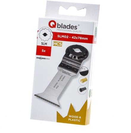 QBLADES ZAAGBLAD STANDAARD 15TPI 42X78MM HCS SLM02-5ST