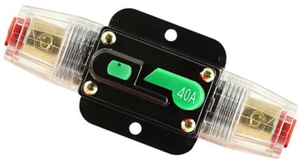 Automatische Zekering/Zekeringhouder met Handmatige Reset voor 12V-48V DC Systemen - Overstroombeveiliging