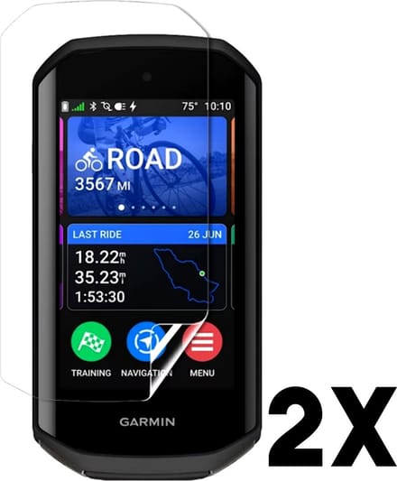 Screenprotector Geschikt Voor Garmin Edge 1050 - Volledige Cover – 2-Pack - Hoge Kwaliteit Plastic Screen Protector - TPU - 2 Stuks - TechDefend