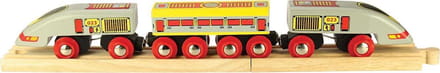 Bigjigs Wooden High Speed Train incl. Rails