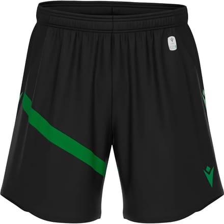 Macron Shen Eco Short Heren - Zwart / Groen | Maat: L