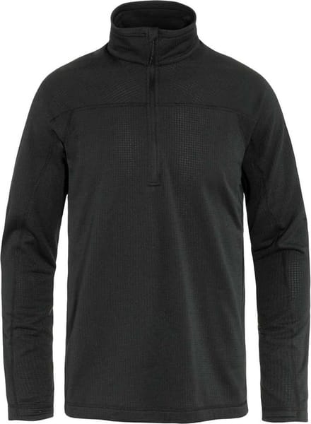 Fjällräven Abisko Lite Fleece Met Halve Rits Zwart M Man