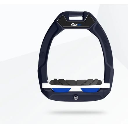 Veiligheid stijgbeugels rijtuigen Schuin Grip Aluminium/Wit/Blauw Flex-On Safe-On