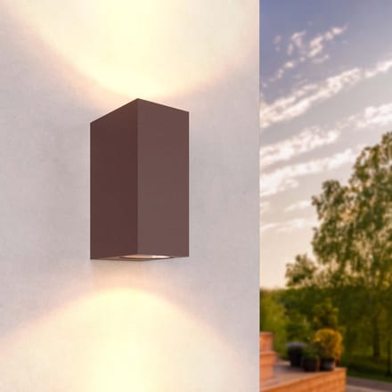 Ledvion - Wandlamp Buiten Cube, Roest, GU10 Fitting