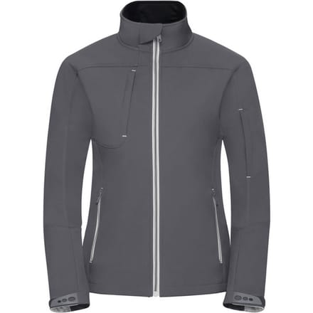 Russell Dames/Dames Bionic Zachte Shell Jas (IJzergrijs)