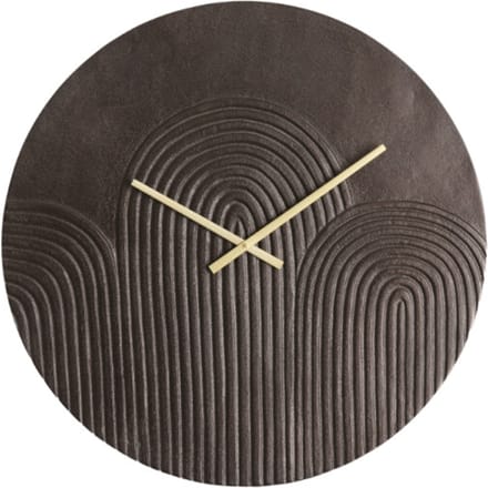 Light & Living Klok Gwenna - Bruin - Ø58cm - Wandklok Modern