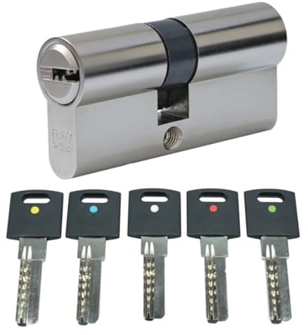 Dubbele cilinder veiligheidsslot voor deur - profielcilinder met sleutels 35/55 mm