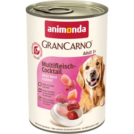 6x400g Original Adult Multivlees-cocktail animonda GranCarno Hondenvoer