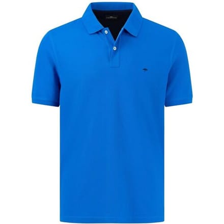 Fynch-Hatton Polo Uni Color Supima Cotton Vibrant Blue / male