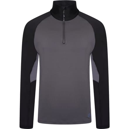 Dare 2B Heren Fuser Core Stretch Half Zip Thermo Top (Ebbenhoutgrijs)