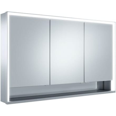 Keuco Royal Lumos wall mounted mirror cabinet 120 x 73.5 cm, DALI controllable, open shelf 14305171303