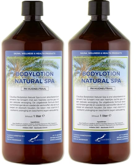 Bodylotion Natural Spa 1 Liter - set van 2 stuks