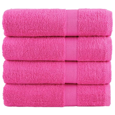 vidaXL - Handdoeken - SOLUND - 4 - st - 600 - g/m² - 50x100 - cm - roze