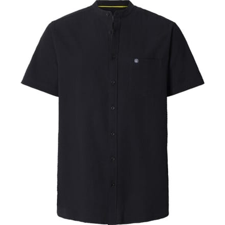 Jan Vanderstorm herren Overhemd Met Korte Mouwen - 45/46 - zwart - Plus Size