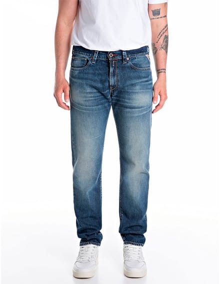 Replay M1038r.000.814836 Spijkerbroek Blauw 33 / 32 Man