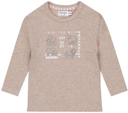 Dirkje T‑Shirt LS – Maat 62 – Faded Brown