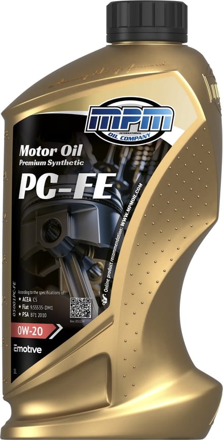MPM Motorolie 0w20 PC-FE - 1 liter